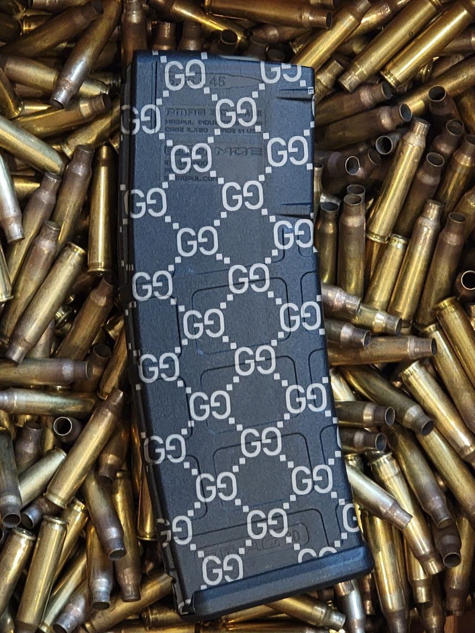 Magpul PMAG 30 AR-15 Gen 3 magazine with custom Gucci laser engraving in Watertown, MN