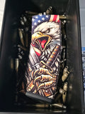 Magpul PMAG 30 AR-15 Gen 3 magazine with custom UV american flag eagle laser engraving in Watertown, MN